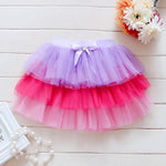 Baby Girl Tutu Skirt with Multicolor Layers First Birthday