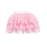 Baby Girl Tutu Birthday Skirt Pink Aqua Ivory