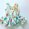 Baby Girls Cute Ice Cream Summer Mini Dress Party Tutu Dress Princess Dress