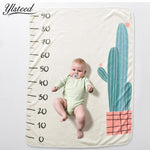 Infant Photo Prop Super Soft Flannel Baby Milestone Blanket Baby Shower Gift 5 design options