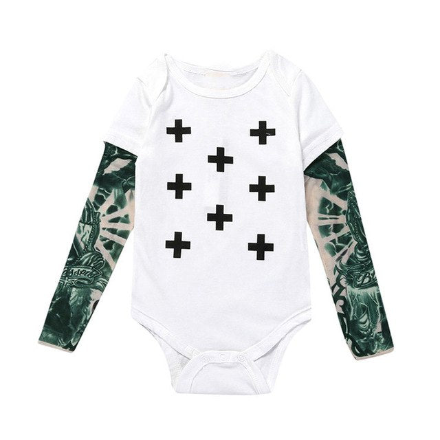 punk rock baby outfit punk rock baby onesie hipster baby outfit gifts for parents with tattoos funny baby onesies baby tattoo sleeves baby shower gift for tattoo parents baby onesie with tattoo sleeves baby boy tattoo sleeve outfit skateboard