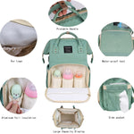 Versatile Diaper Bag Backpack with USB Connection Cute Stylish in a Variety of Colors