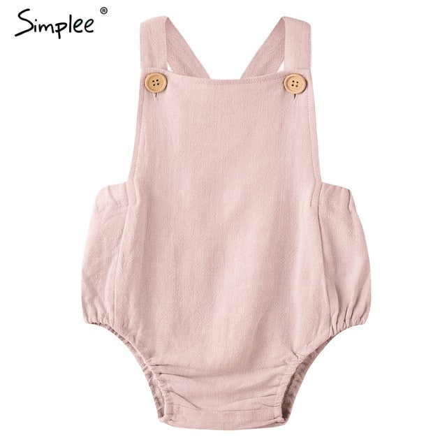 Mother and kids casual button dress Solid matching mom baby family clothes outfits beach dress Cute baby romper mom summer dress