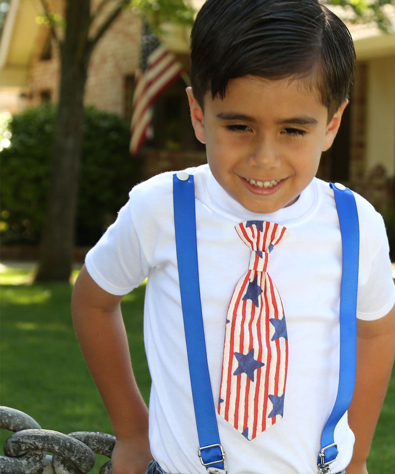 4th of July Outfit Boy - Baby Boy 4th of July Shirt - Toddler 4th of July Outfit Flag - Fourth of July Tie Patriotic Stars and Stripes - 4th of July Onesie Noah's Boytique