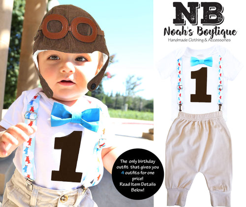 Vintage Airplane Theme First Birthday Outfit Boy Plane Party first birthday onesie baby boy airplanes aviator hat