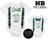 Baby Boy Summer Clothes Palm Tropical Bow Tie and Suspenders