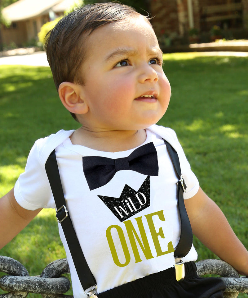 where the wild things are first birthday outfit party wild one first birthday shirt outfit onesie boy black and gold cake smash wild things ideas crown