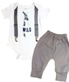 Wild One First Birthday Outfit Baby Boy Coming Home Outfit Gray Mint Navy Boy Tie and Suspenders - Baby Shower Gift for Baby Boy - Newborn Coming Home Outfit Mint Coming Home Onesie Noah's Boytique Tie Onesie