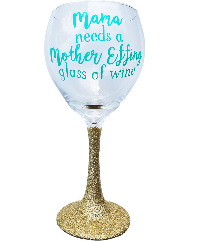 wine glasses with sayings, wine glasses for moms, glitter wine glass, funny wine glasses with quotes, wine glass gift for moms, mom juice, moms sippy cup, gift for wine lovers, painted wine glass, bling