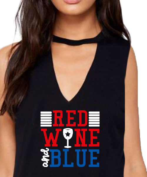 womens fourth of july tank cut out v neck 4th born free but now i'm expensive cute patriotic country stagecoach coachella red wine and blue