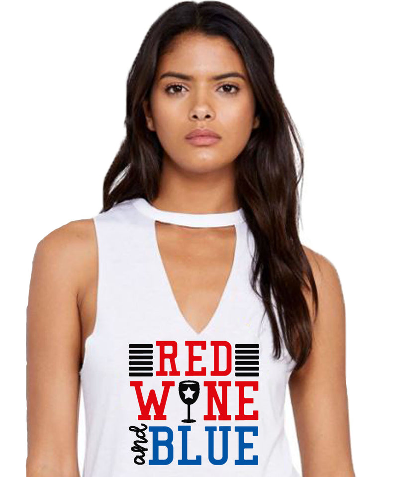 womens fourth of july tank cut out v neck 4th born free but now i'm expensive cute patriotic country stagecoach coachella red wine and blue